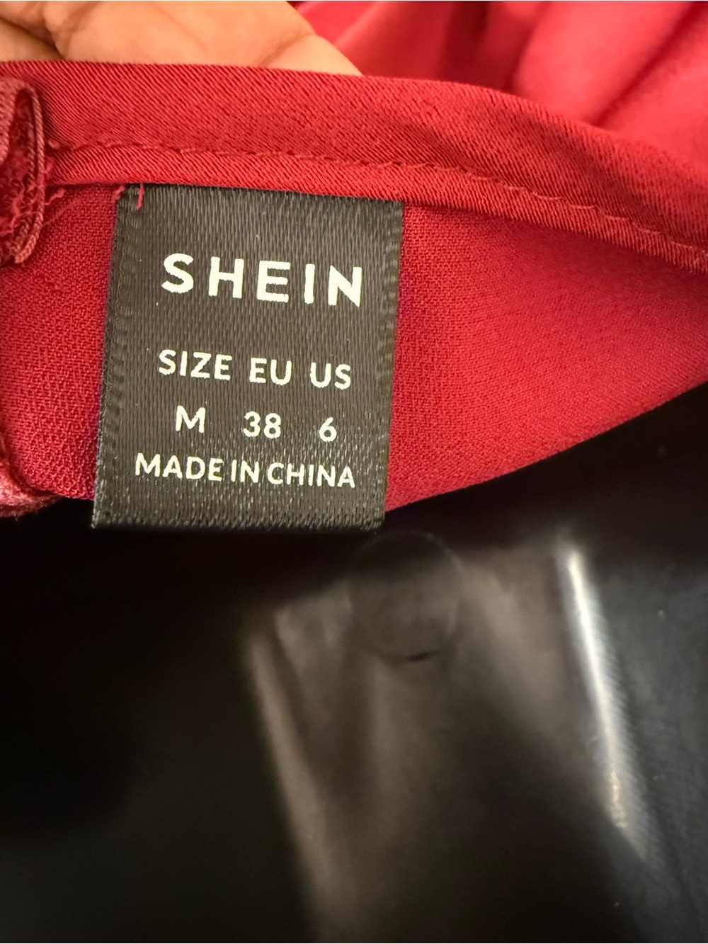 SHEIN Wine Red Long-Sleeve Side Cutout Mini Dress - Picture 5 of 5